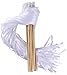 Wishprom Ribbon Wands Sticks Streamers for Wedding Party Favor (White-30PCS)