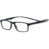 Magz Gramercy Rectangular Reading Glasses Men Women Single Power Readers Neck Hanging Magnetic Snap It Rear Connecting