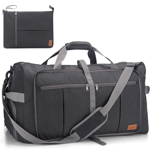 Upeelife Foldable Travel Bag, 125L, Large Travel Bag for Women, Men, Sports, Waterproof, Weekend Bag with Shoe Compartment and Wet Pocket