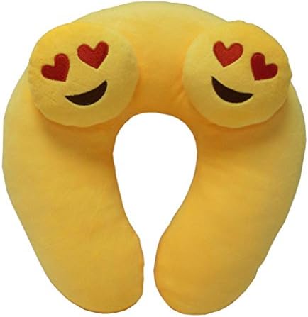 Cute Feces Emoji Emoticon Memory Foam U Shaped Travel Pillow Neck Support Head Rest Cushion - Ideal Gift ,Tuscom (#4)