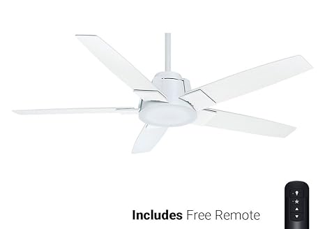 Casablanca Ceiling Fan 59110 Zudio White 56 With Light Remote Included