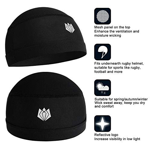 image for FitsT4 Sports FitsT4 Active Sweat-Wicking Helmet Liner Cooling Skull C