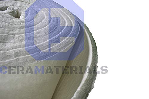 Ceramic Fiber Insulation Blanket 6# 2300F (1"x24"x25') for Wood Stoves, Pizza Ovens, Kilns, Forges, Furnaces