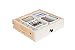 Sorbus Collapsible Drawer Organizer, Beige/Silver (3-Piece)
