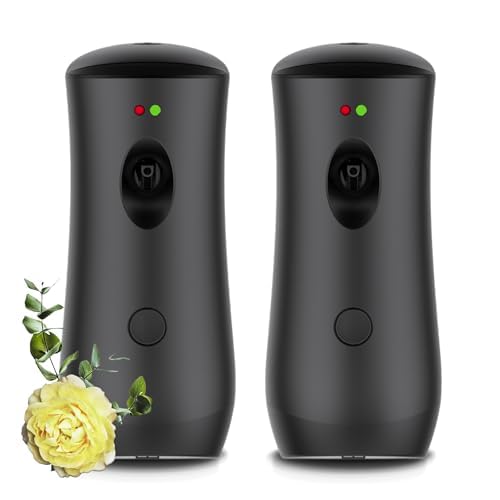Photo 1 of (2-Pack) Automatic Air Freshener Spray Dispenser, Wall Mounted/Free Standing Air Fresheners for Home and Commercial Use, Multiple Time Scent Release Setting for Room/Restroom Sprayer (Black ADS08)