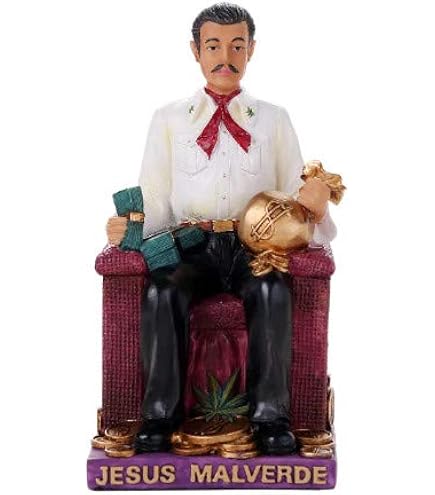 Atlantic Colecionáveis Jesus Malverde estátua anjo dos pobres