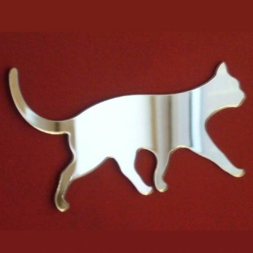 Sendmeamirror Cat Walking Mirror 35cm x 30cm