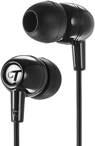 Titus Audio Symphony Line Moto Basic Earbuds with Inline Microphone and Noise Isolation, Black