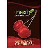 Next Organic Cherries Dark Chocolate Covered, 4-Ounce (Pack of 4)