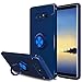 Elegant Choise Galaxy Note 8 Case, Hybrid Slim Durable Soft 360 Degree Rotating Ring Kickstand Protective Case with Magnetic Case Cover for Samsung Galaxy Note 8 / SM-N950F / SM-N950U (Blue)