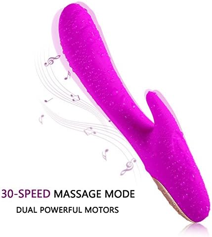 Strongest Wireless Safe Silicone Wand Massager for Back and Neck with 30 Speed Mode by Dual Powerful Motors-USB Recharging,100% Waterproof, A Good Assistant for Your Life.(Purple)