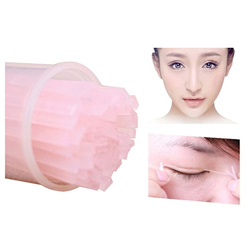 xxiaoTHAWxe 50Pcs Magic Invisible Glue Sticks Double-Fold Eyelid Sticker Women Beauty Tool