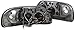 Spec-D Tuning 2LHP-F15097G-TM Ford F150 Led Dual Halo Glossy Black Projector Head Lights