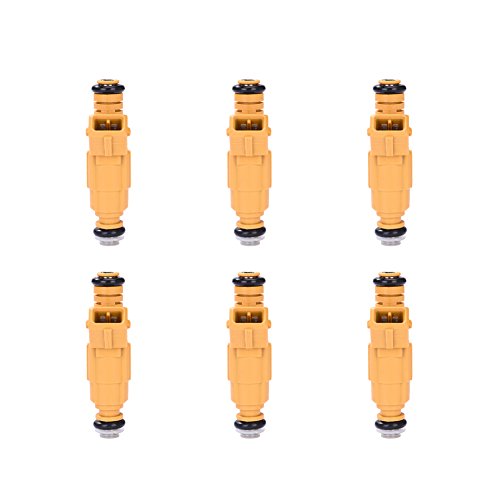 Catinbow 0280155700 0280155710 6PCS Engine Fuel Injector Set for Jeep Grand Cherokee Wrangler Comanche 4.0L Ford Mercury Lincoln 4.6L 5.0L 6.8L - Thumbnail 6