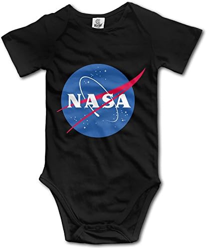 Fashion Baby Onesie Cotton NASA Logo Aviation Enthusiasts Short Sleeve Bodysuit