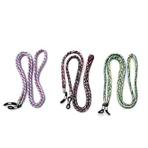 Eyewear Holder Strap Cord Colorful Ponytail Ethnic Glasses