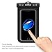 odbo Universal Waterproof Case Dry Bag Pouch for Smartphones, iphone 6, 6s, 6 Plus, 7, Samsung, HTC, Nokia, Motorola, Sony for Phones up to 6.0” Screen (Black)
