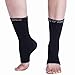 (1 Pair) Foot Compression Sleeve Ankle Support - X-Large (Black)