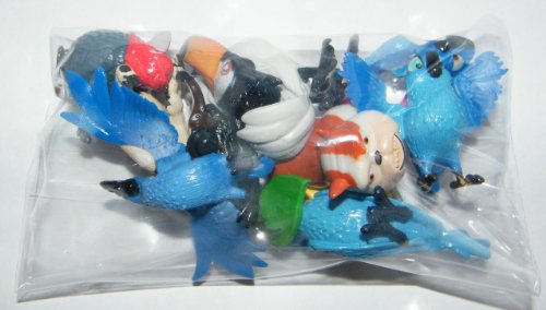 Rio Movie Set Of 12 Bird Figure Cake Toppers Cupcake Decorations