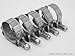5x Premium 304 Stainless Steel T-Bolt Turbo Silicone Hose Clamp 1.5 Inches 38-44mm