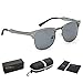 Dollger Futuristic Sunglasses Space Cyclops Wrap Around Glasses Rimless Translucent Mirrored Lens