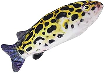 Amazon Co Jp キャットニップシミュレーションフグ魚猫噛むおもちゃ電気モバイル雨猫キックおもちゃインタラクティブ猫噛むおもちゃ スポーツ アウトドア