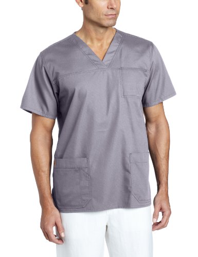 Carhartt Men's Ripstop Multi Pocket Scrub Top, Pewter, XX-Large