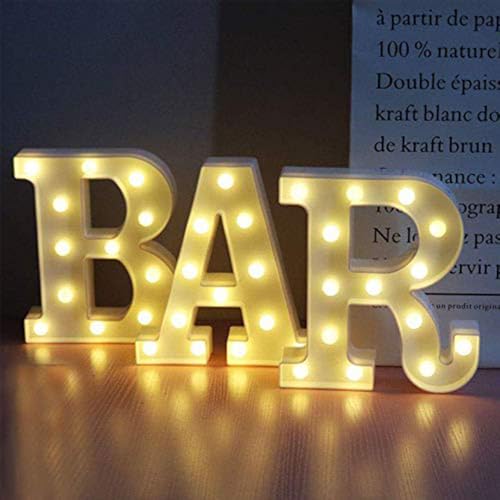 delicore weiß Alphabet Buchstabe Licht White Bar