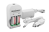 Tenergy Card-2 RCR123A 3.0V 750mAh LIFePO4 Rechargeable Batteries with a Smart Charger