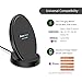 Fast Wireless Charger with Cooling Fan, 10W Dual-Coil Qi Certified Quick Wireless Charger Charging Pad Stand(No AC Adapter) for iPhone Xs Max iPhone 8 8 Plus Galaxy S9/S9 Plus Note 8/5 S8/S8 and More