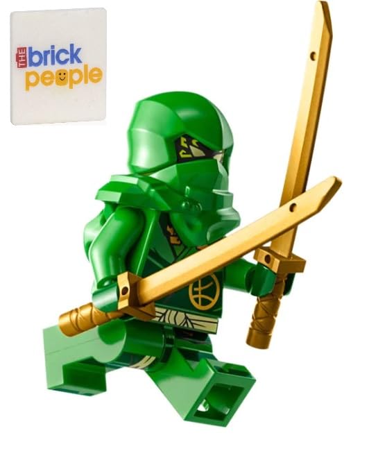 LEGO Ninjago Dragons Rising: Lloyd Garmadon Minfigure with Dual Swords - Green Ninja Ages 6+