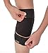 Copper Fit Men's Rapid Relief Knee Wrap with Hold/Cold Therapy, Black, One Size