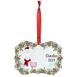 Baby Llama Christmas Ornament 2024 - Personalized