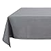 Deconovo Decorative Wrinkle Resistant Spillproof Oblong Linen Look Grey Tablecloth for Party 54x72 Inch