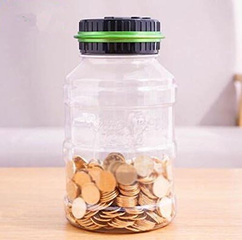 Oversized piggy bank can not enter transparent piggy bank Creative coin birthday present (Green)