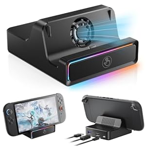 Switch 2用ドック スイッチ 2 互換 TVドック 4K@60Hz HDMI テレビ出力 冷却ファン付き