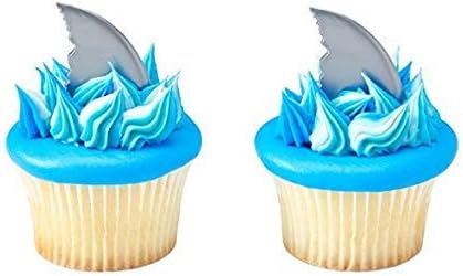 Shark Fin Cupcake Picks - 24 pc