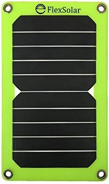 FlexSolar 5W 5V Solar Panel, Solar Panel with USB Output, Small Solar Pannel, Solar Panel Charger 5v, Solar Powered Charger - Random Color