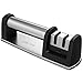 SOKUTOM Knife Sharpener for All Straight and Serrated Knives, Stainless Steel Ceramic and Tungsten, Safe and Easy to Use Kitchen Knife Sharpener, Sharpens Scissors