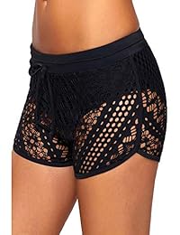 Bañador de dama con pantalón corto y pantalón corto de cintura baja para la playa, para el verano