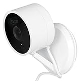 2 in 1 Magnetic Wall Mount for Amazon Cloud Cam - Mount your Cloud Cam with Screws onto Any Flat Surfaces or Use the Strong Magnet to Mount your Camera onto Metallic Exteriors - by Wasserstein (White)