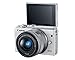 Canon EOS M100 Mirrorless Camera w/ 15-45mm Lens - Wi-Fi, Bluetooth, and NFC Enabled (White)