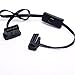 Tonsiki OBD 2 Cord 16 pin M/F Male to Female Right Angle Diagnostic Extension Cable with Power Switch to Avoid Battery Drain, 2ft Length