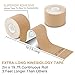 Laneco Kinesiology Tape(19.7ft Uncut Per Roll, 4 Pack), Latex Free Physio Tape, Breathable, Water Resistant Sports Tape for Muscles & Joints, Pain Relief and Injury Recovery, Free Taping Guide