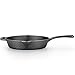 T-fal E83405 Pre-Seasoned Nonstick Durable Cast Iron Skillet/Fry pan Cookware, 10.25-Inch, Black