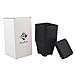 BangQiao 3.90 Inch Plastic Flower Pots for Plants,Cutting,Seedlings, Pack of 10 (black)