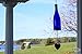 Cobalt Blue Wine Bottle Wind Chime - Gift Ideas - Outdoor Decor - Yard Art - Garden Gift - Wine Bottle Decor - Wine Bottle Chime - Windchime