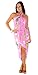 1 World Sarongs Womens Hawaiian Swimsuit Cover-Up Sarong in Pink/Green