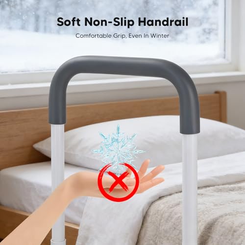 Mobile Safety Step Stool for Elderly - 5 Sections Height Adjustable Non-Slip 2 Step Stool with Handle for Elderly Shower Bath Bed Kitchen Car Caravan