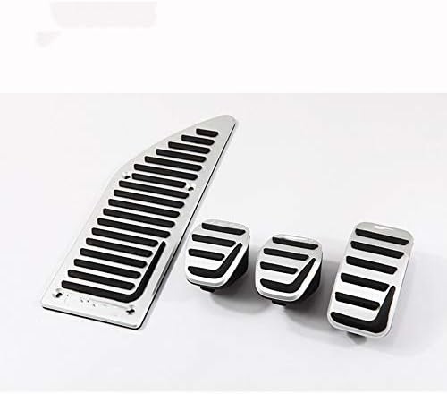 Diuxcj フットレストクラッチブレーキガスアクセルペダルパッド フォードフォーカスクーガ用 リンカーンmkc手動車